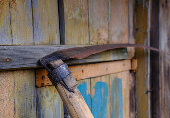 Cleaning tool in a country house and on the street