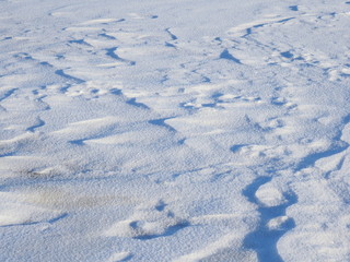 Fototapeta na wymiar White snow and clear ice. Background