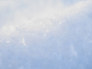 White snow and clear ice. Background