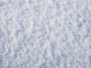 White snow and clear ice. Background