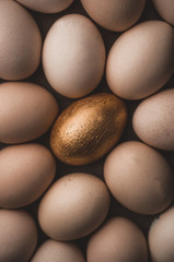 Golden egg, easter background, texture