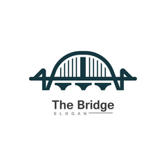 Business Bridge Logo Design Vector Icon Template design