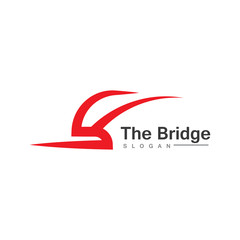 Business Bridge Logo Design Vector Icon Template design