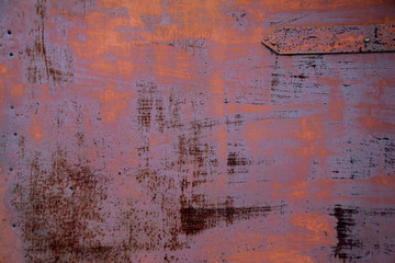 texture of rusty iron with peeling paint