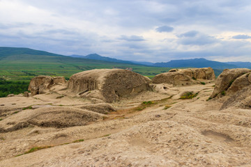 Old cave city Uplistsikhe in Caucasus mountains, Georgia