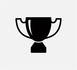 Trophy icon vector logo design template