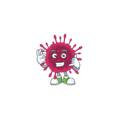 Call me funny gesture COVID19 mascot cartoon design