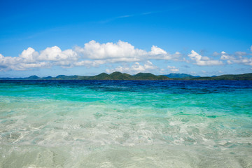 Transparent ocean water. Coron island, Philippines