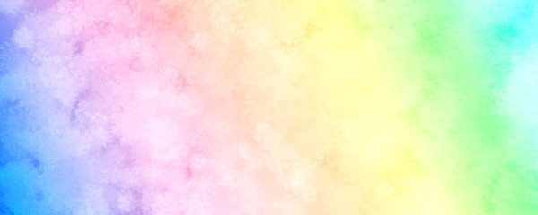 Colorful Rainbow Watercolor Background