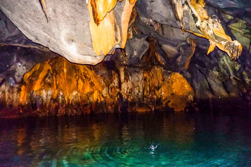 Cave in Underground river national park, Palawan, Philippines.