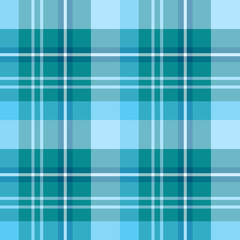 Seamless pattern in great blue colors for plaid, fabric, textile, clothes, tablecloth and other things. Vector image.