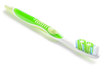 Tooth brush on white background