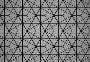 The geometric pattern with lines. Seamless vector background. Black and grey texture. Graphic modern pattern. Simple lattice graphic design