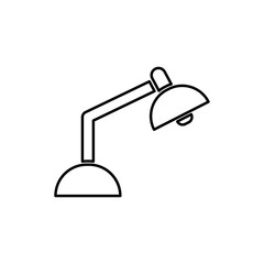 Desk lamp icon. Design template vector 