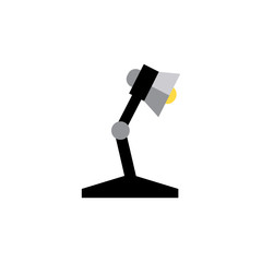 Desk lamp icon. Design template vector 