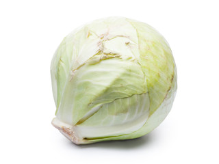 Fototapeta premium Damaged head of cabbage
