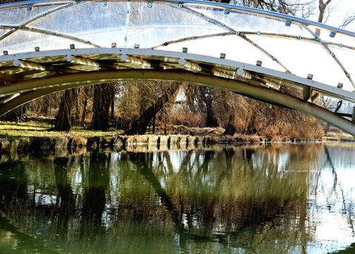 Bridges from Pitesti parks Romania