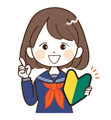 女性、学生、初心者、説明