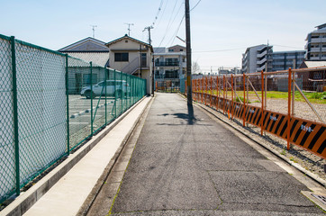 Obraz premium 京都駅東 塩小路通り付近の町並み