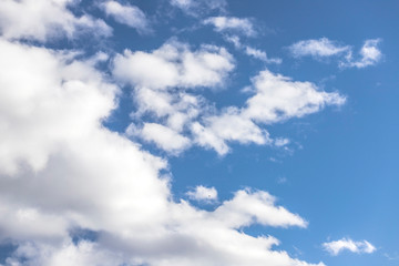 Blue sky background with clouds