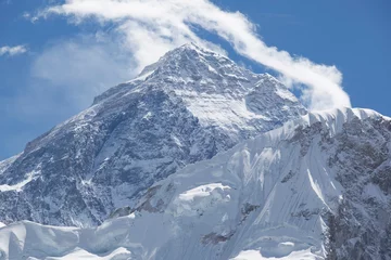 Photo sur Plexiglas Lhotse Mount Everest. World Highest Mountain 8848 meters. Himalaya Mountain Range. Nepal.