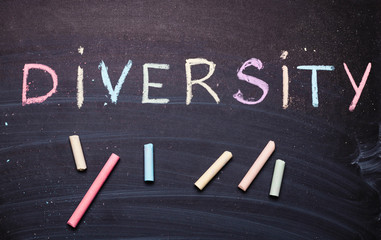 word diversity is written in chalk