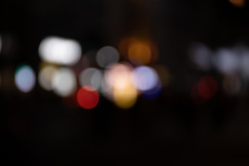 defocused city lights