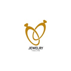 Jewelry logo vector icon templat