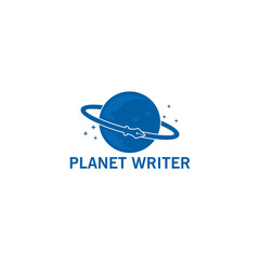 Planet Writer Logo Template Design