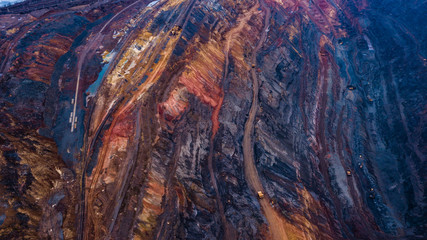 Huge iron ore quarry opencast mining of iron ore opencast mining.