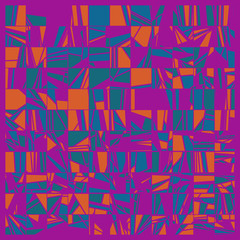 Abstract Random Color Poligones Generative Art background illustration