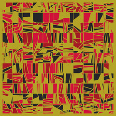 Abstract Random Color Poligones Generative Art background illustration
