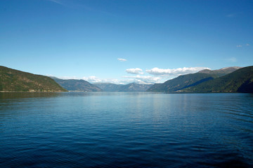 Fototapeta na wymiar Fjord view Sognefjord Norway