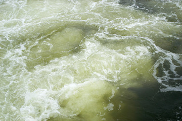 Bubbling stream of water