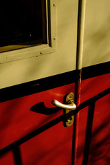 Abteil Tür eines alten Zuges