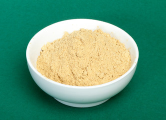 Powdered ginger in a bowl