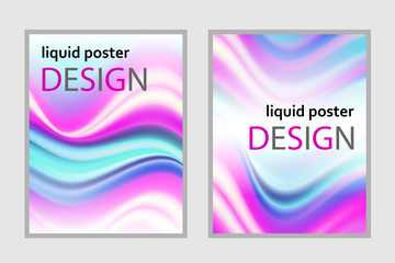 Abstract design of cover , brochure, poster, flyer. Beautiful paint splashes, blurred color waves.