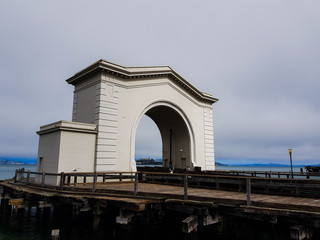 Historical arch, Ferry Arch, San francisco 