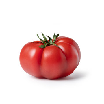 Beefsteak tomato, isolated on white background