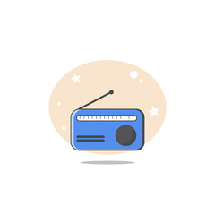 Radio flat icon design element
