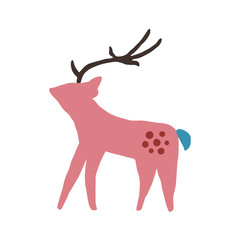 Cute cartoon animal vector illustration. Abstract icon for baby posters, art prints, fashion apparel or stickers.