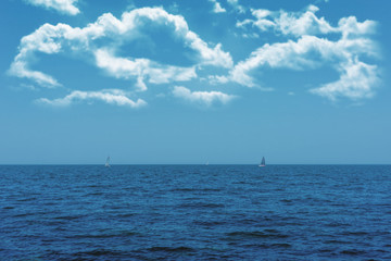 Sea coast- landscape background