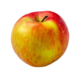Apple close up. Isolated image. Apple on a white background.