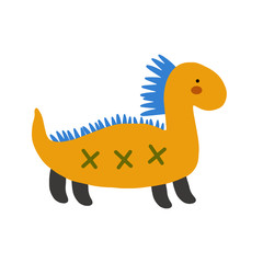 Cute cartoon animal vector illustration. Abstract icon for baby posters, art prints, fashion apparel or stickers.