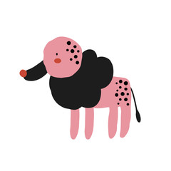 Cute cartoon animal vector illustration. Abstract icon for baby posters, art prints, fashion apparel or stickers.