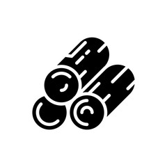 Timber Vector Icon Glyph Style Illustrations 