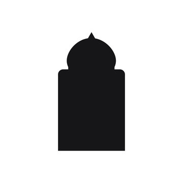 Islamic windows and door icon symbol. vector illustration