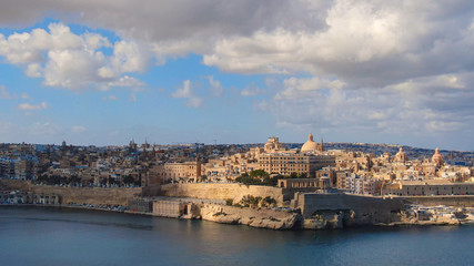 Fototapeta premium Valletta - the capital city of Malta from above - aerial photography