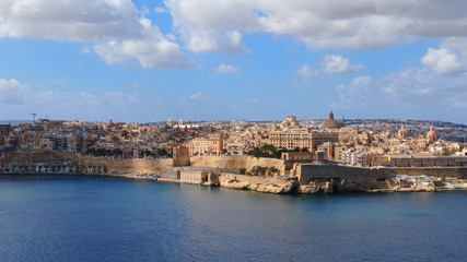 Fototapeta na wymiar Aerial view over Malta and the city of Valletta - aerial photography