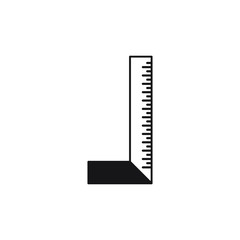 Ruler icon design. vector illustration